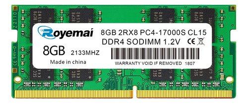 Meonria Ddr4 2133 8gb Ram Pc4 17000s 2133mhz Sodimm 1.2v