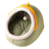 Cama Para Gatos Con Bola De Felpa Antideslizante Y S Verde S