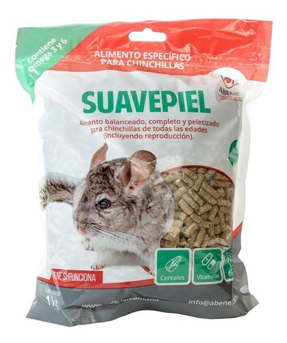 Suavepiel 1 Kg Específico Completo P/chinchillas Omegas 3/6