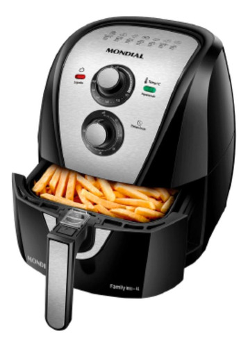 Air Fryer Mondial Family Inox Afn-40 De 4l Cor Black/inox 12