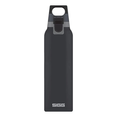 Botella De Agua Aislada Negra Y Gris Termo Para Frío Y Calor