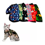 Poncho Abrigo Capa Buzo Gatos Polar Ropa Mascotas Estampados