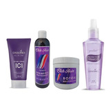 Shampoo Violeta + Mascara + Crema De Peinar + Protector Term