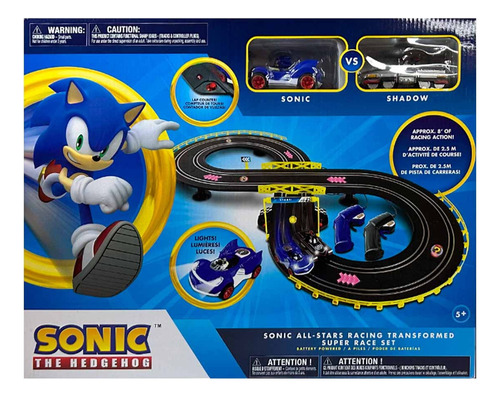 Autopista Super Race Sonic The Hedgehog Carro Juguete 