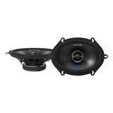 Parlantes 5x7 Pulgadas Alpine S-s 57 75w Rms Ideal Ranger Color Negro