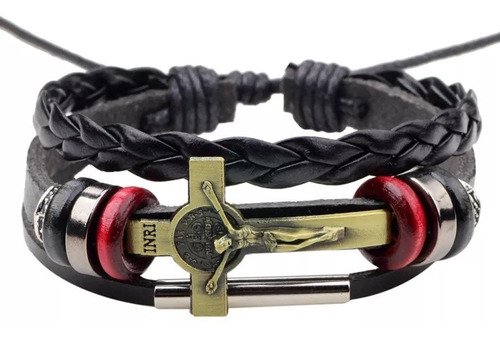 Manilla Pulsera Brazalete Cristo Para Hombre