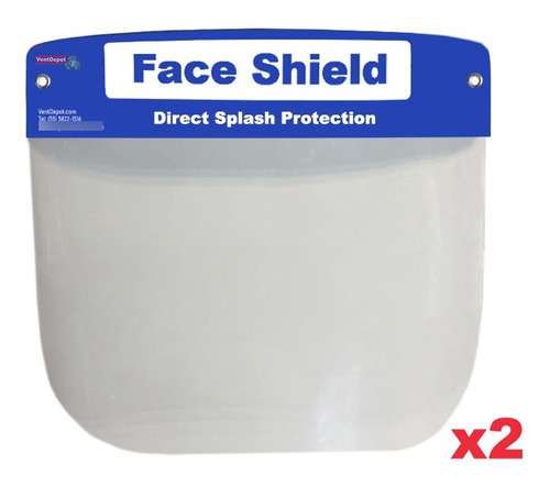 Mascarrilla Facial Protectora, Mxsaf-030, Careta 2 Pzs, Az