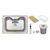 Kit Cuba Lavatório Inox Para Pia Cozinha Tramontina Completa