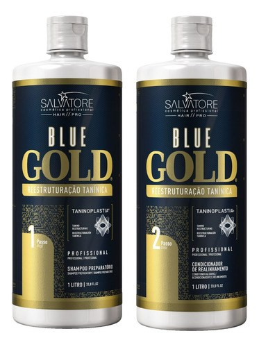 Kit Blue Gold Salvatore 2x1000ml - Taninoplastia