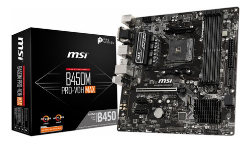 Motherboard Msi B450m Pro-vdh Max Amd Am4 M-atx 128gb