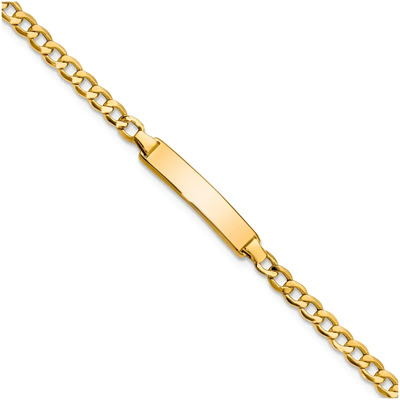 Esclava Pulsera Para Bebe Niños Oro 10k 14cm 5mm Italiano Color Dorado Diámetro 4 cm Largo 12 cm | Meses sin interés