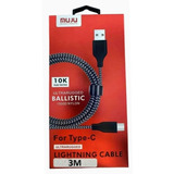 Cable Usb A Tipo C 3 Metros Carga Rapida