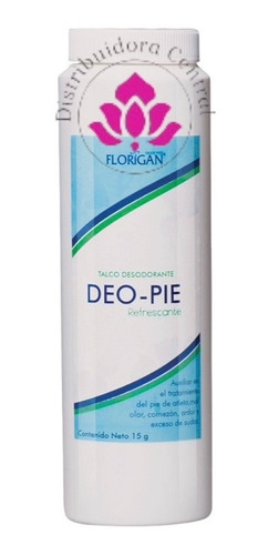 Talco Desodorante Deo-pie Refrescante Florigan® 150grs.