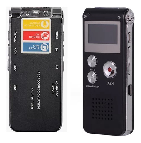 Mini Gravador Voz Arquivos Espião 8gb Digital Portatil W Q1