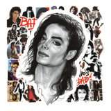 50 Stickers De Michael Jackson - Etiquetas Autoadhesivas