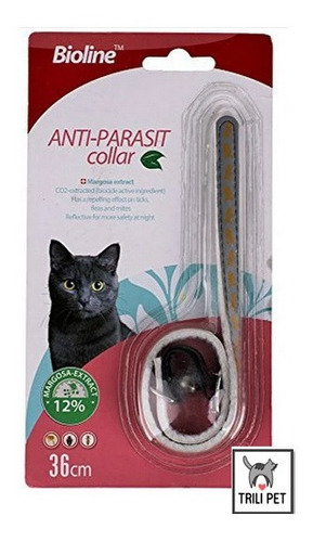 Collar  Antiparasitario Antipulgas Gato Bioline Con Diseño!!