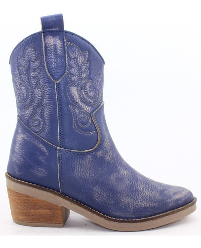 Bota Dama Bulwark Texana Corta 100% Cuero Mujer Pagos 2222