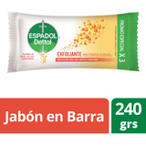 Jabon En Barra Espadol Dettol Exfoliante 3 Unidades X 80 Gr