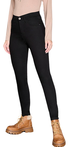 Chupin Negro Clasic Tiro Alto Mujer Elastizado Cenitho Jeans