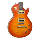 Guitarra Vintage Les Paul Reissued V100 Thb Thru Honeyburst Material Do Diapasão Pau-rosa Orientação Da Mão Destro
