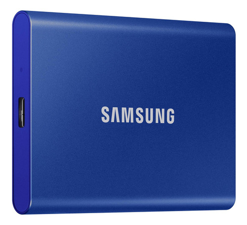 Disco Duro Portable Samsung T7 Ssd 1tb, Color Azul, Usb 3.2 