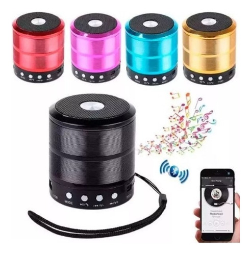 Auto-falante Altomex Caixa De Som Mini Speaker Bluetooth Cor Preto