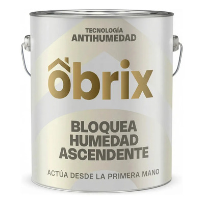 Pintura Antihumedad Impermeabilizante Obrix 4l Blanco Mate | Envío gratis