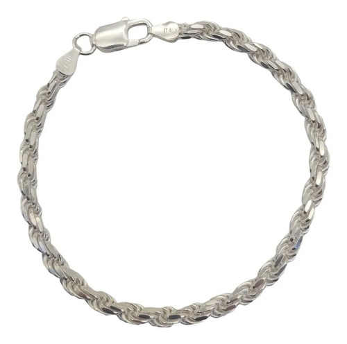 Pulsera Turbillon Gruesa Plata Italiana 925 Hombre