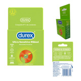 Perservativos Lubricados Durex Ultra Sensitivo Ribbed 