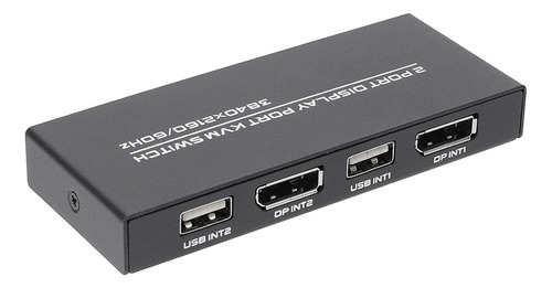 Conmutador Kvm Displayport, Conmutador Usb 4k @60hz Dp Para