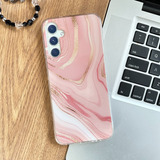 Funda Tpu Diseño Marmol Rosa Dorado Para Samsung A24