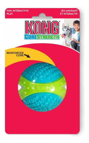 Kong Corestrength Pelota Con Textura Talla M 6cm Color: Verde/azul