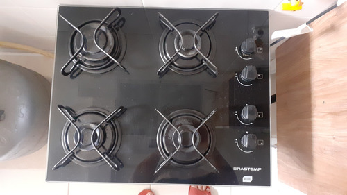 Cooktop 4 Bocas Gás Brastemp Bdd61ae Cor Preto 127v/220v