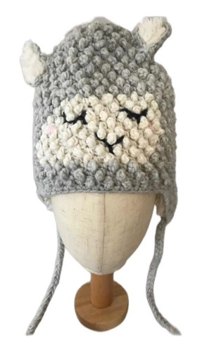 Gorro Tejido Oysho Diseño Borreguito Con Sherpa 