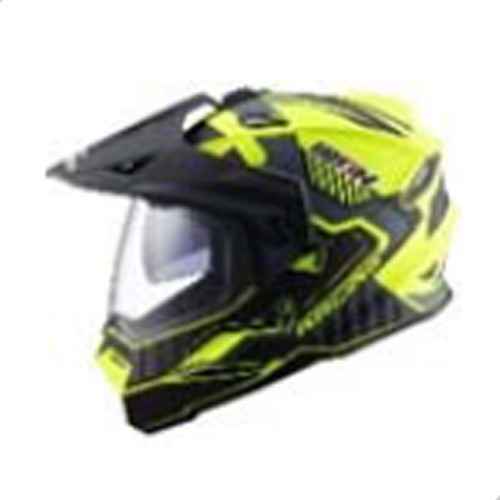 Casco Cross Ir-802 Dot Apolo Neon Verde Talla M