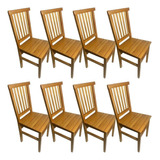 Kit 8 Cadeiras De Madeira Maciça Mineira Para Cozinha E Sala Cor Da Estrutura Da Cadeira Bege