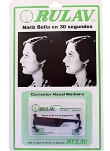 Corrector Nasal Rulav Respingador De Nariz Invisible Unisex