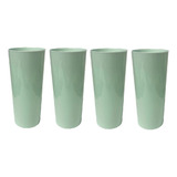 Vaso Trago Largo X 20 Pastel Perlado Colores Cotillon Fiesta Color Pastel Verde