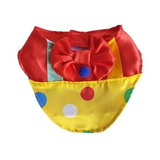 Bandana Pet Cachorro Cães Gato De Cetim Regulável Palhaço 