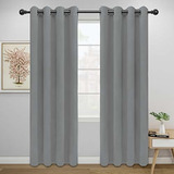 Cortinas Easy-going Opacas Para El Dormitorio Color Gris