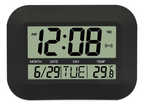 Reloj De Pared Cuadrado Digital Grande Con Fecha De Temperat