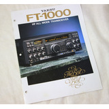 Folheto Folder Rádio Yaesu Ft1000  -icom-