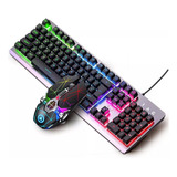 Kit Teclado Ratón Con Led Gamer Ordenador Portátil