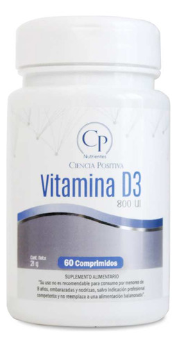 Vitamina D3 800 Ui X 60 Comprimidos  Cp Nutrientes