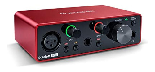 Interfaz De Audio Usb Focusrite Scarlett Solo De 3.ª Generac