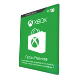 Cartão Xbox Live Store Br Gift Card 10 Reais - Envio Na Hora