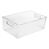 Caja Organizadora De Almacenamiento Transparente Duradera L