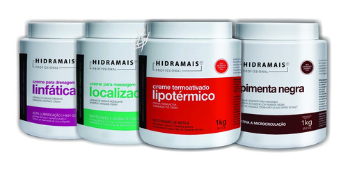 Kit Creme Hiperemiante Termoativo Lipotérmico + 3 Produtos