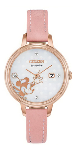 Reloj Citizen Disney Mujer Minnie Mouse Ew2448-01w Diamantes