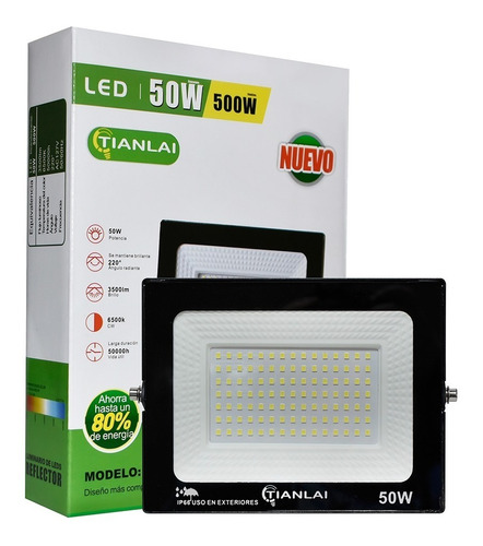 Reflector Led Exterior 50w Conexion Directa Tianlai R28w50